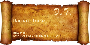 Darnai Teréz névjegykártya